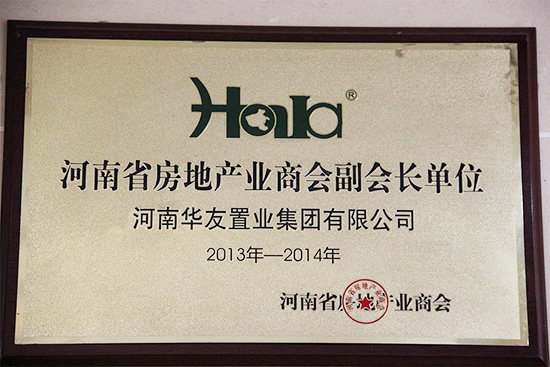 河南省房地(dì / de)産商會副會長單位.JPG